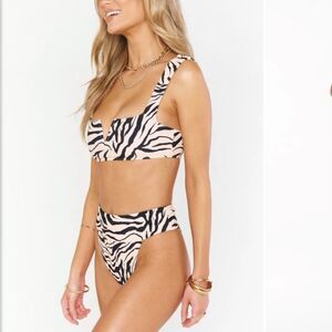 Show Me Your Mumu Zebra Bikini - NWT Size XL